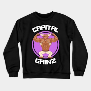 Capital Gainz - Funny Accounting & Finance (Capital Gains) Crewneck Sweatshirt